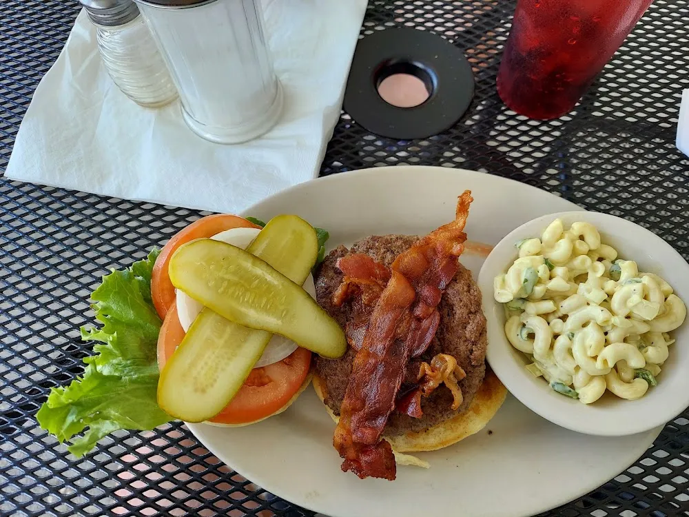 Hamburger with Bacon